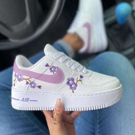 NIKE AIR PURPLE FLOWER
