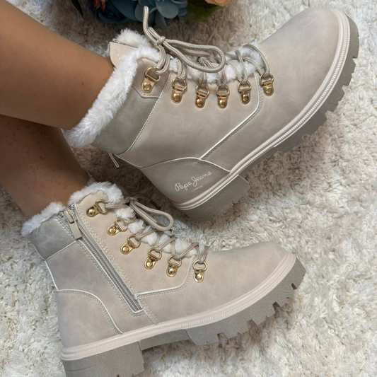 BOTA PEPE JEANS BEGE
